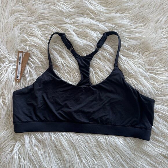 Skims Fits Everybody Racerback Bralette Onyx Size 3X - Picture 2 of 7